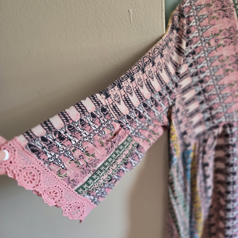 Multicolor Patterned Dress - Picture 2 of 3